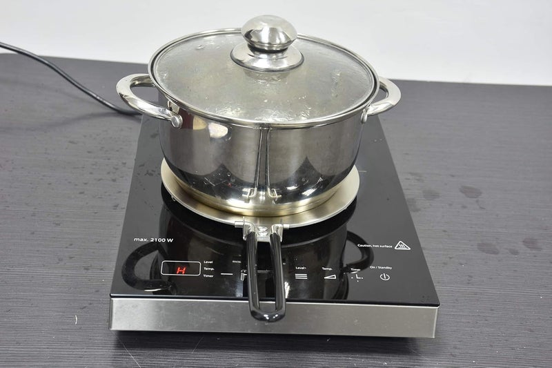 CozyKit Heat Diffuser Stainless Steel Induction Adapter Plate Coffee Milk Cookware Induction Hob Heat Cooking Diffuser for Electric Stove 7.5inch - Image 3
